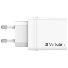 Verbatim Síťová nabíječka Verbatim 30W 3xUSB-A/ USB-C PD 3.0 CHR-30EU2 bílá/bílá 49701