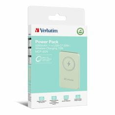 Verbatim INDUKČNÍ POWERBANKA VERBATIM `N` GO 15W 5000MAH BEZDRÁTOVÁ MAGNETICKÁ ZELENÁ/ZELENÁ 32241