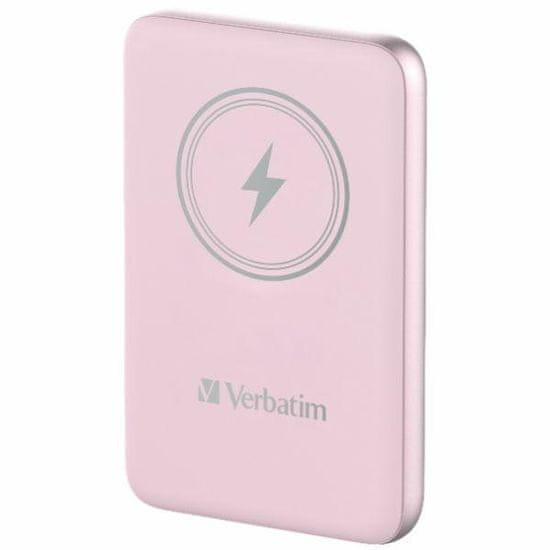 Verbatim INDUKČNÍ POWERBANKA VERBATIM `N` GO 15W 10000MAH BEZDRÁTOVÁ MAGNETICKÁ RŮŽOVÁ/RŮŽOVÁ 32248