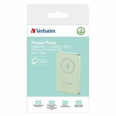 Verbatim INDUKČNÍ POWERBANKA VERBATIM `N` GO 15W 10000MAH BEZDRÁTOVÁ MAGNETICKÁ ZELENÁ/ZELENÁ 32246