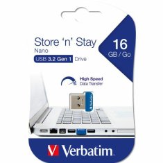 Verbatim VERBATIM PENDRIVE 16GB USB-A 3.2 NANO MODRÁ/MODRÁ 98709