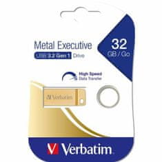 Verbatim VERBATIM PENDRIVE 32GB USB-A 3.2 METAL EXECUTIVE ZLATÁ/ZLATÁ 99105