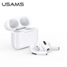 USAMS BEZDRÁTOVÁ SLUCHÁTKA USAMS BLUETOOTH 5.0 TWS EMALL SERIES BÍLÁ/BÍLÁ BHUYM01 (US-YM001)