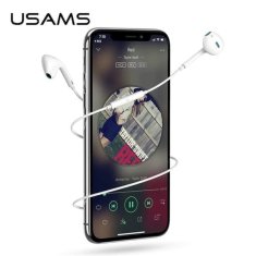 USAMS USAMS SŁUCHAWKI STEREO EP-24 LIGHTNING IPHONE 7/8/X/XS/XS MAX/XR BIAŁY/WHITE HSEP2401