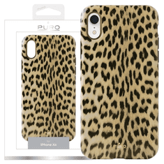 Puro PURO GLAM LEOPARD KRYT IPHONE XR ČERNÝ / ČERNÝ LIMITOVANÁ EDICE IPCX61LEO1BLK