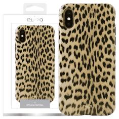 Puro PURO GLAM LEOPARD KRYT IPHONE XS MAX ČERNÁ/ČERNÁ LIMITOVANÁ EDICE IPCX65LEO1BLK