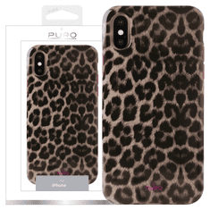 Puro PURO GLAM LEOPARD KRYT IPHONE XS/X RŮŽOVÝ/RŮŽOVÝ LIMITOVANÁ EDICE IPCXCLEO2PNK