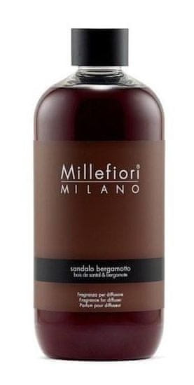 Millefiori Milano Náhradní náplň do aroma difuzéru Natural Santal a bergamot 500 ml