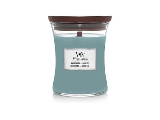 WoodWick Evergreen Cashmere svíčka váza 275g