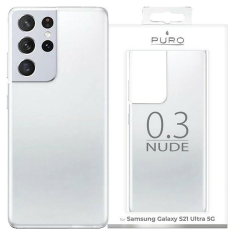 Puro PURO NUDE 0.3 SAMSUNG S21 ULTRA G998 TRANSPARENTNÍ SGS21U03NUDETR