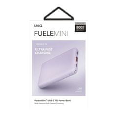 UNIQ UNIQ POWERBANK FUELE MINI 8000MAH USB-C 18W PD RYCHLÉ NABÍJENÍ LEVANDULE/LEVANDULE