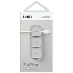 UNIQ UNIQ POD MAG MAGNETICKÝ ORGANIZÉR KABELŮ + ZÁKLADNA ŠEDÁ/KŘÍDOVĚ ŠEDÁ