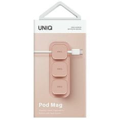 UNIQ UNIQ POD MAG MAGNETICKÝ ORGANIZÉR KABELŮ + ZÁKLADNA RŮŽOVÁ/RŮŽOVÁ