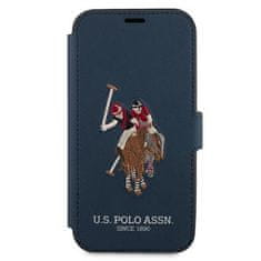 U.S. Polo Assn. US POLO USFLBKP12LPUGFLNV IPHONE 12 PRO MAX 6,7" TMAVĚ MODRÁ/NÁMOŘNICKÁ KNIHA POLO EMBROIDERY COLLECTION