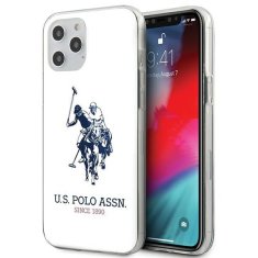 U.S. Polo Assn. US POLO USHCP12MTPUHRWH IPHONE 12/12 PRO 6,1" BÍLÁ/BÍLÁ LESKLÉ VELKÉ LOGO