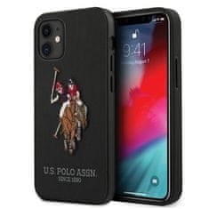 U.S. Polo Assn. US POLO USHCP12SPUGFLBK IPHONE 12 MINI 5,4" ČERNÁ/ČERNÁ KOLEKCE VÝŠIVEK POLO