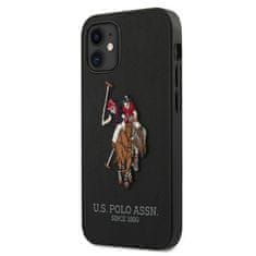 U.S. Polo Assn. US POLO USHCP12SPUGFLBK IPHONE 12 MINI 5,4" ČERNÁ/ČERNÁ KOLEKCE VÝŠIVEK POLO