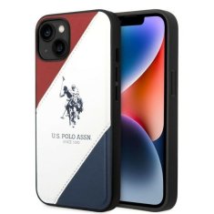 U.S. Polo Assn. US POLO USHCP14SPSO3 IPHONE 14 / 15 / 13 6,1" BÍLÁ/BÍLÁ TRICOLOR EMBOSSED