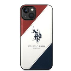 U.S. Polo Assn. US POLO USHCP14SPSO3 IPHONE 14 / 15 / 13 6,1" BÍLÁ/BÍLÁ TRICOLOR EMBOSSED