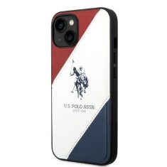 U.S. Polo Assn. US POLO USHCP14SPSO3 IPHONE 14 / 15 / 13 6,1" BÍLÁ/BÍLÁ TRICOLOR EMBOSSED