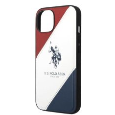 U.S. Polo Assn. US POLO USHCP14SPSO3 IPHONE 14 / 15 / 13 6,1" BÍLÁ/BÍLÁ TRICOLOR EMBOSSED