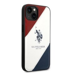 U.S. Polo Assn. US POLO USHCP14SPSO3 IPHONE 14 / 15 / 13 6,1" BÍLÁ/BÍLÁ TRICOLOR EMBOSSED