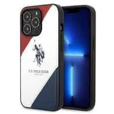 U.S. Polo Assn. US POLO USHCP14XPSO3 IPHONE 14 PRO MAX 6,7" BÍLÁ/BÍLÁ TRICOLOR EMBOSSED