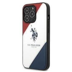 U.S. Polo Assn. US POLO USHCP14XPSO3 IPHONE 14 PRO MAX 6,7" BÍLÁ/BÍLÁ TRICOLOR EMBOSSED