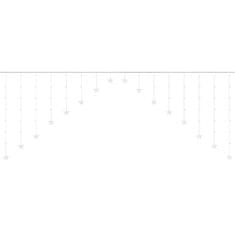 Iso Trade 19738 Světelný závěs hvězdy 136 LED teplá bílá