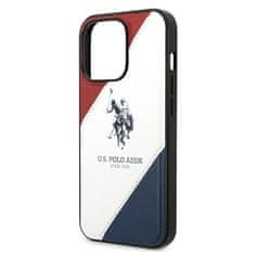 U.S. Polo Assn. US POLO USHCP14XPSO3 IPHONE 14 PRO MAX 6,7" BÍLÁ/BÍLÁ TRICOLOR EMBOSSED