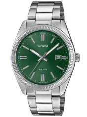 Casio Pánské analogové hodinky Candala stříbrná One size