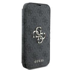 UNBRANDED GUESS GUBKP16M4GMGGR IPHONE 16 PLUS 6,7" ČERNÁ/ČERNÁ KNIHA 4G KOVOVÉ LOGO