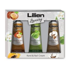 UNION COSMETIC Lilien Luxury dárková kazeta krémy na ruce a nehty 3x40 ml