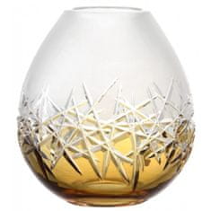 Caesar Crystal Váza Hoarfrost, barva amber, výška 165 mm