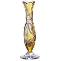 Caesar Crystal Váza Linda, barva amber, výška 205 mm