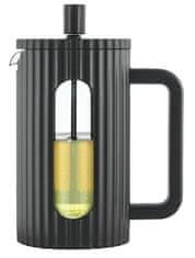 KLAUSBERG Skleněný french press na čaj 600 ml černý KLAUSBERG KB-7746