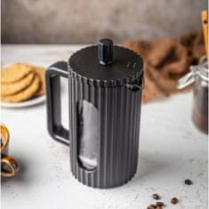 KLAUSBERG Skleněný french press na čaj 600 ml černý KLAUSBERG KB-7746