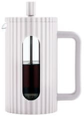 KLAUSBERG Skleněný french press kávovar na čaj 600ml krémový KLAUSBERG KB-7748