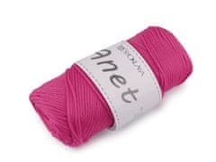 Kraftika 1ks pink pletací a háčkovací příze anet macrame 2 mm 90 g