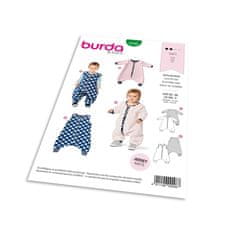 Burda Střih Burda 9298 - Spací pytel (overal) pro miminka