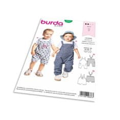 Burda Střih Burda 9337 - Dětské laclové kalhoty, lacláče