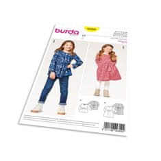 Burda Střih Burda 9350 - Dětská halenka, šaty