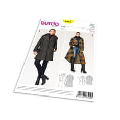 Burda Střih Burda 6462 - Áčkový kabát, dlouhý kabát