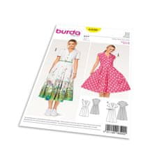 Burda Střih Burda 6520 - Košilové šaty, letní šaty, retro šaty