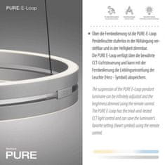 PAUL NEUHAUS PAUL NEUHAUS LED závěsné svítidlo PURE E-Loop hliník elektrické 2700-5000K PN 2550-95