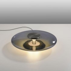 PAUL NEUHAUS PAUL NEUHAUS LED stolní lampa PURE Vitrum šedá dotykový vypínač stmívatelné kouřové sklo 2700K PN 4080-15