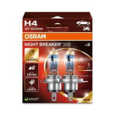 Osram krabička H4 12V 60/55W P43t NIGHT BREAKER 220 2ks