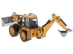 Bagr s nakladačem, buldozer s lžící Kovový model H-toys 1704 1:50