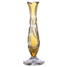 Caesar Crystal Váza Linda, barva amber, výška 230 mm