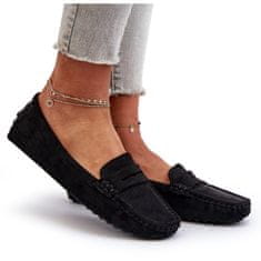 Dámské mokasíny Eco Suede Black velikost 37